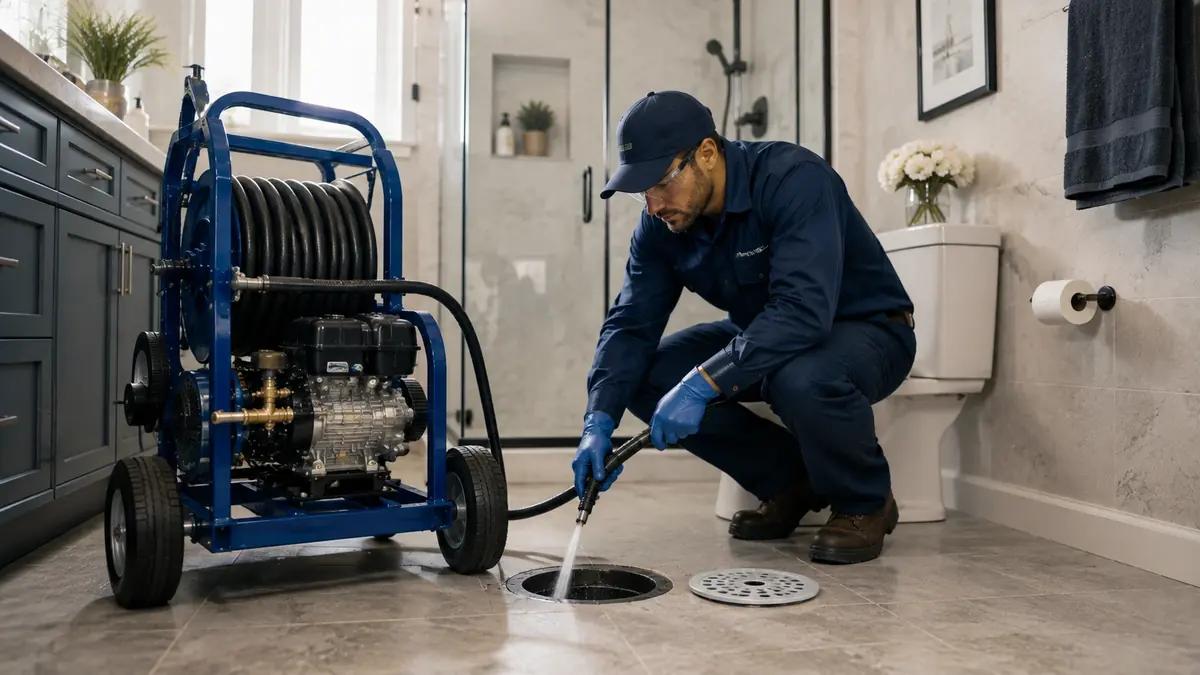 Bathroom Drain Hydro Jetting in Spring Valley