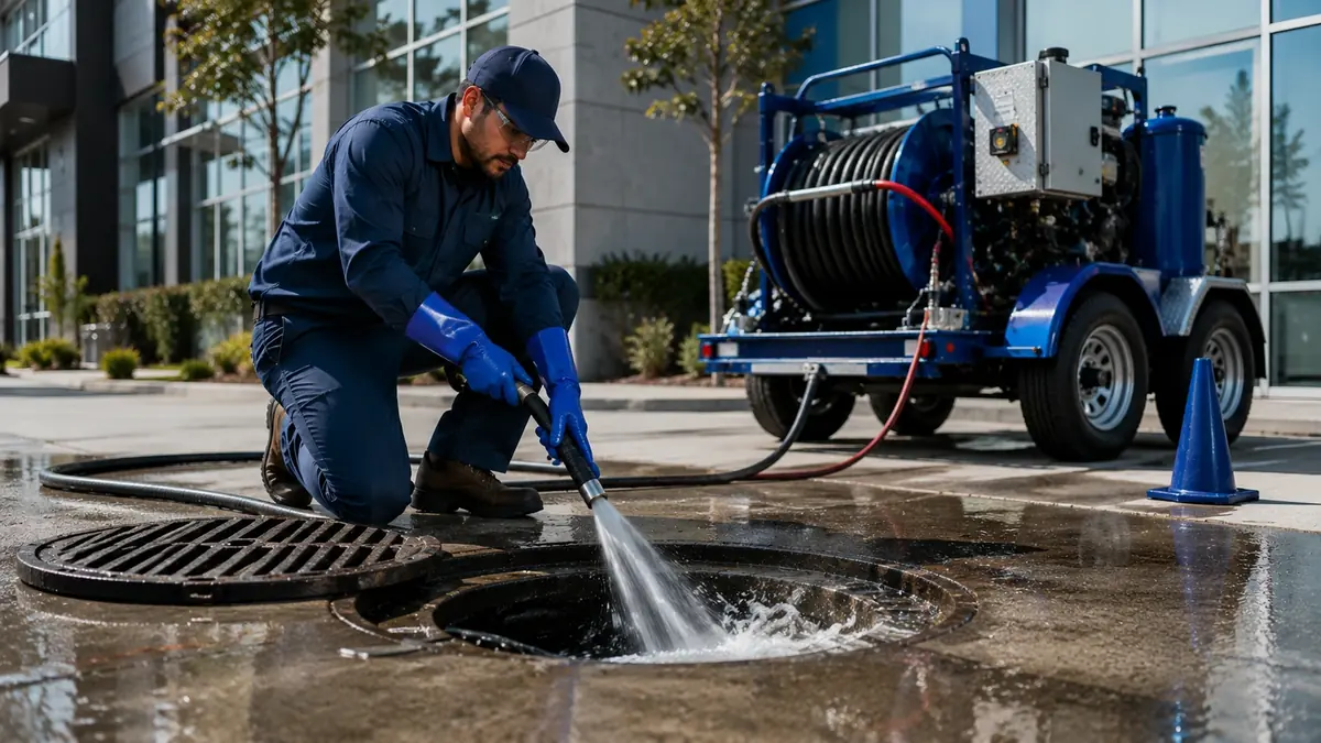 Commercial Hydro Jet Drain Cleaning in Spring Valley