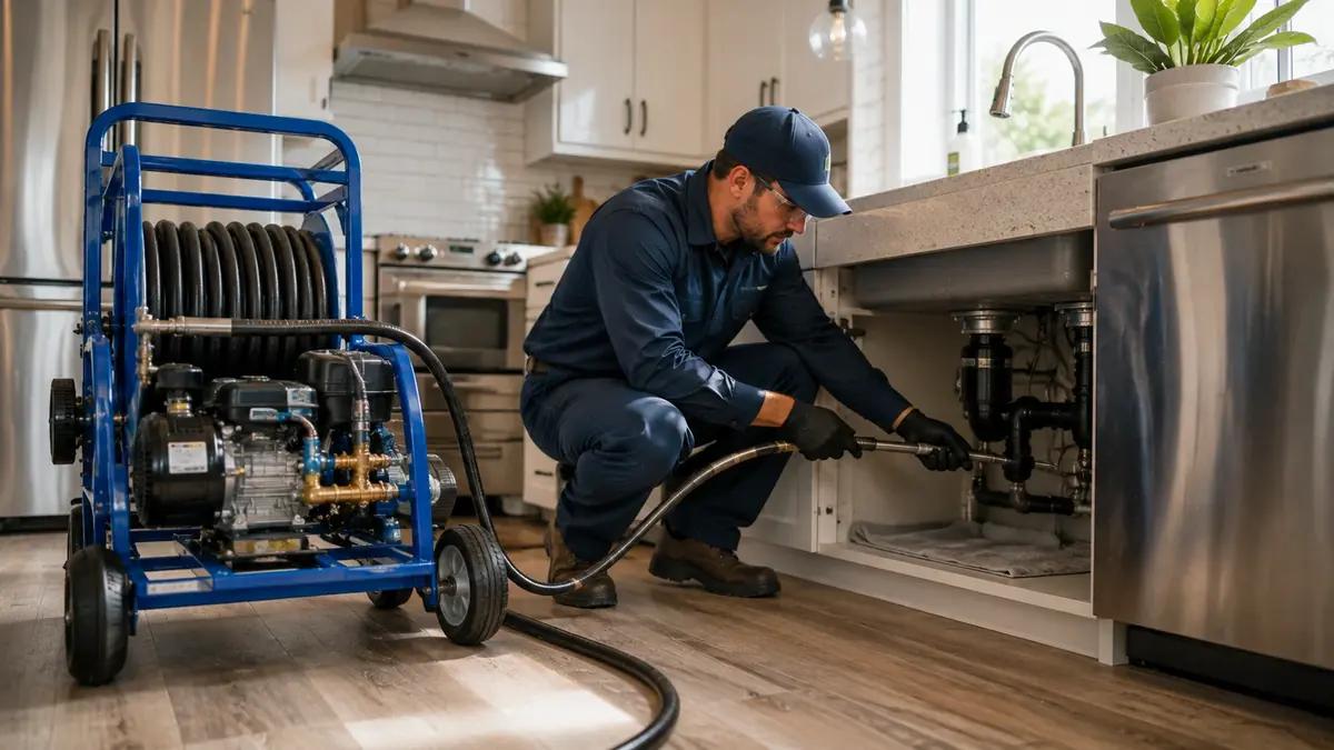 Kitchen Drain Hydro Jetting in Spring Valley