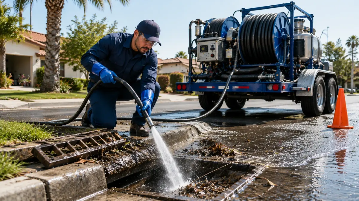 Storm Drain Hydro Jet Cleaning in Spring Valley